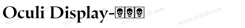 Oculi Display字体转换